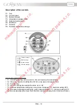 Предварительный просмотр 19 страницы Goddess SPA 2838 Instruction Manual