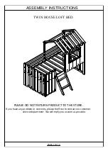 Preview for 1 page of GODEER TWIN HOUSE LOFT Assembly Instructions Manual