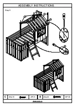 Preview for 10 page of GODEER TWIN HOUSE LOFT Assembly Instructions Manual