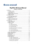 GodEngine SkyATA-102 User Manual preview