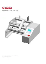 Godex AP16-F User Manual предпросмотр