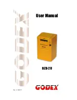 Godex BZB-2U User Manual предпросмотр