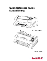 Preview for 1 page of Godex CI-4040 Quick Reference Manual