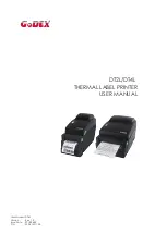 Godex DT2L User Manual preview