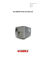 Godex EZ-2200 User Manual предпросмотр