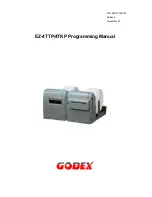 Godex EZ-4TKP Programing Manual предпросмотр