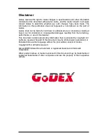 Preview for 2 page of Godex GS550 User Manual