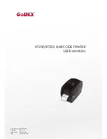 Godex RT200 User Manual preview
