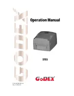 Godex STE5 Operation Manual preview