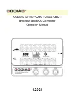 GODIAG GT100+AUTO TOOLS OBD II Operation Manual preview