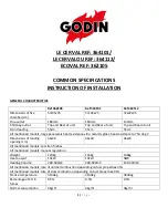 Preview for 1 page of Godin 362105 Instructions Of Installation