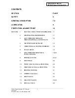 Preview for 5 page of Godiva WTA2010 Maintenance Instructions And Workshop Manual