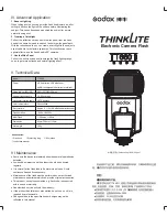 Предварительный просмотр 5 страницы Godox ThinkLite TT660 II Instruction Manual