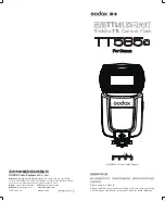 Godox TT585C Instruction Manual preview