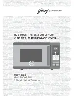 Godrej Appliances GMX 20CA7 PLM User Manual preview