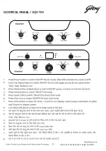 Предварительный просмотр 7 страницы Godrej CL EDGE CB D 107 D BFT5 User Manual And Warranty Card