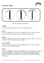 Предварительный просмотр 9 страницы Godrej CL EDGE CB D 107 D BFT5 User Manual And Warranty Card