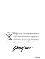 Preview for 119 page of Godrej GME 25GP1 MKM User Manual