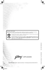 Preview for 24 page of Godrej WSEDGE PRO 85 5.0 PB3 M User Manual