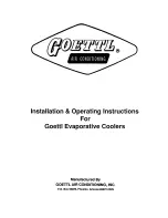 GOETTL Evaporative Coolers Installation & Operating Instructions Manual предпросмотр