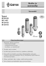 Предварительный просмотр 43 страницы Goetze 810/410 Assembly And Maintenance Instructions