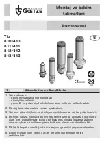 Предварительный просмотр 73 страницы Goetze 810/410 Assembly And Maintenance Instructions