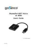 Предварительный просмотр 1 страницы gofanco DPMST2HDMI User Manual