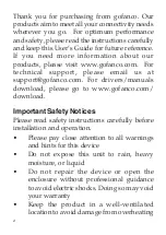 Preview for 2 page of gofanco HDAudExt User Manual