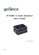 Предварительный просмотр 1 страницы gofanco HDAudExt14 User Manual