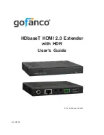 Preview for 1 page of gofanco HDbaseT-HDR User Manual