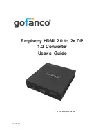 gofanco HDMI2DP-2P User Manual preview