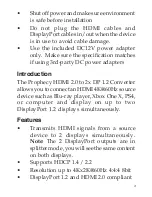 Preview for 3 page of gofanco HDMI2DP-2P User Manual