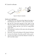 Предварительный просмотр 22 страницы gofanco Matrix44-HDBT User Manual