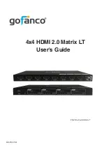 Предварительный просмотр 1 страницы gofanco Matrix44HD2-LT User Manual