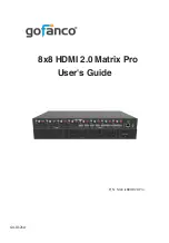 Предварительный просмотр 1 страницы gofanco Matrix88HD20-Pro User Manual