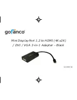 gofanco Mini DisplayPort 1.2 Quick Start Manual предпросмотр