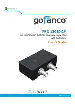 gofanco PRO-12GSDI2P User Manual предпросмотр