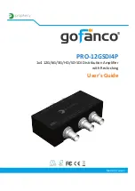 gofanco PRO-12GSDI4P User Manual предпросмотр