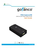 Preview for 1 page of gofanco PRO-CaptureHD User Manual