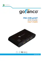 gofanco PRO-HDRsplit2P User Manual предпросмотр