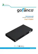 Предварительный просмотр 1 страницы gofanco PRO-Matrix88 User Manual