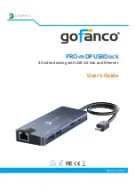 Предварительный просмотр 1 страницы gofanco PRO-mDPUSBDock User Manual