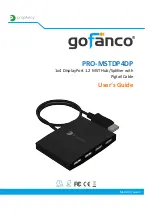 Предварительный просмотр 1 страницы gofanco PRO-MSTDP4DP User Manual