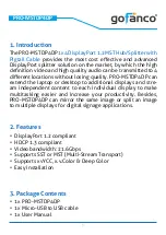 Preview for 3 page of gofanco PRO-MSTDP4DP User Manual