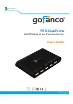 gofanco PRO-QuadView User Manual предпросмотр