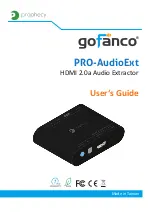 gofanco Prophecy PRO-AudioExt User Manual предпросмотр