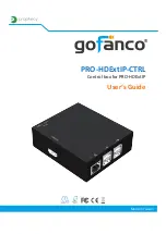 gofanco Prophecy PRO-HDExtIP-CTRL User Manual предпросмотр