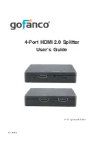 gofanco Splitter4P-HD20 User Manual preview