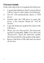 Preview for 8 page of gofanco Splitter4P-HD20 User Manual