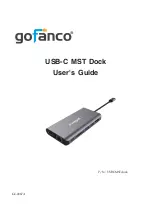 gofanco USB-C MST Dock User Manual предпросмотр